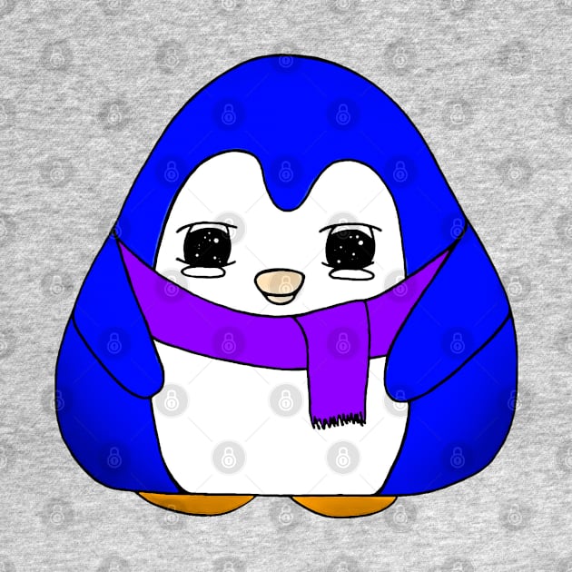 Blueberry Gum Drop Penguin by JennzieGirl